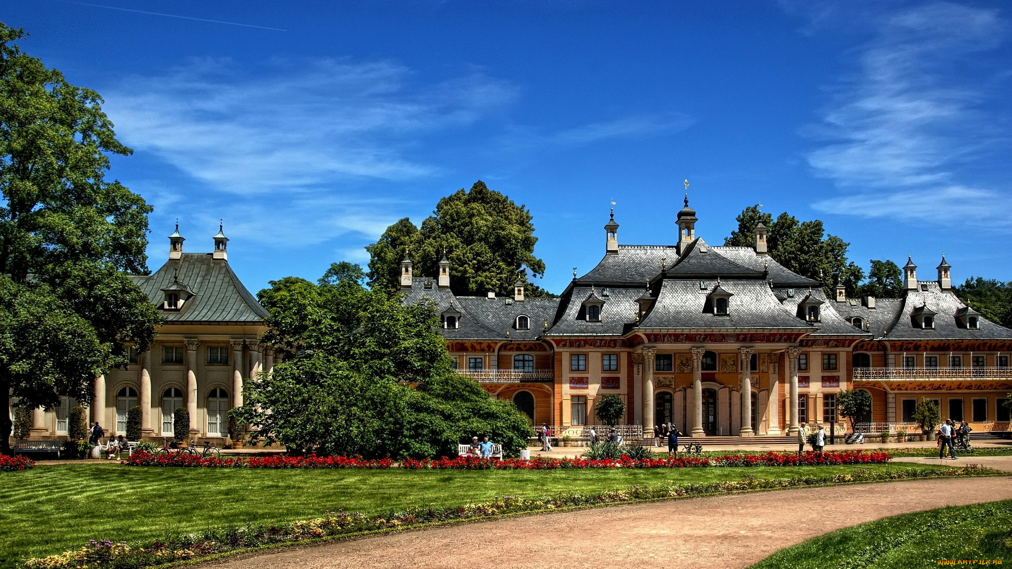 , , , castle, pillnitz